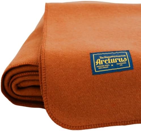 Arcturus Bighorn 100% Virgin Wool Blanket | Heirloom-Quality Wool Bedding for Home & Cabin | Warm, Thick & Durable (King Size, Bronze) by Arcturus