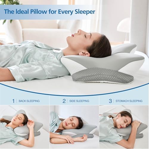 Krightlink Ergonomic Memory Foam Cervical Pillow Contour Design - Image 5