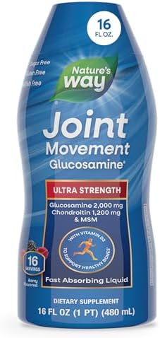 Nature's Way Joint Movement Glucosamine Liquid, Chondroitin, Berry, 16 oz by NaturesWay%C2%AE