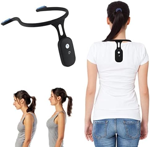 Intelligent Posture Corrector and Trainer for Back, Neck, Hanging Necks Trainer Rechargeable Silicone Automatic Induction Smart Posture Corrector for Women Men,Necks Back Brace by Unknown