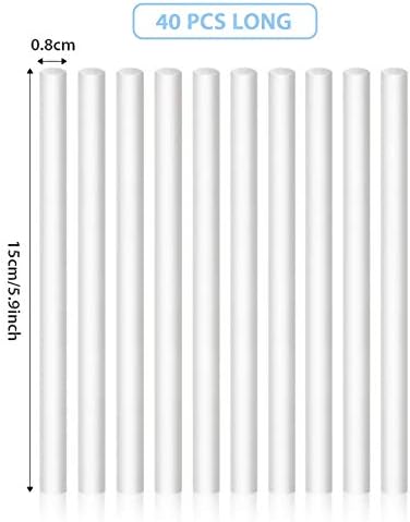Boao 40 Pack Humidifier Cotton Filter Refill Stick Portable, 5.9 Inch - Image 3