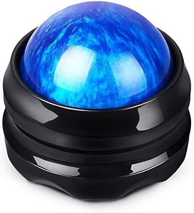Massage Roller Ball, Neck Massager for Pain Relief, Deep Tissue Massage Tool, Sore Muscle Relief, Lymphatic Drainage, Tummy Tuck Post Surgery Supplies (Blue) by WANDiORY