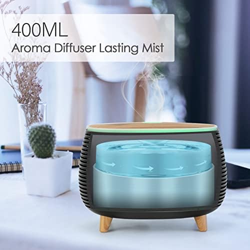 Diffuserlove Diffuser Essential Oil Diffusers 400ML Aromatherapy Air Diffuser for Home Bedroom Office Room Aroma Diffuser with 7 Color Lights Intermittent Mist Mode - Image 5