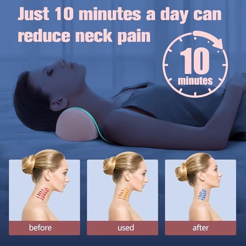 COMFYTHERA Small Neck Stretcher Pillow for Pain Relief, Soft Cervical Traction Device Neck Mild Support Pillow Memory Foam Cervical Neck Orthopedic Pillow for Tension Muscle Relax Relief (Pink) - Image 7