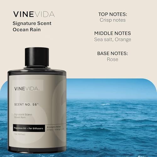 VINEVIDA [16 Fl Oz] Ocean Rain Fragrance Oil for Cold Air Diffusers, Essential Oils for Diffuser Oil Refill & Air Freshener Room Spray - Image 2