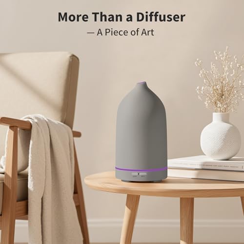 URPOWER 120mL Ceramic Essential Oil Diffuser Diffuser Oil Machine - Image 5