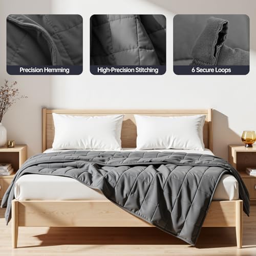 HCOIW Weighted Blanket for Adults Twin Size Heavy Blanket, 15 lbs, 48"x 72" - Image 5