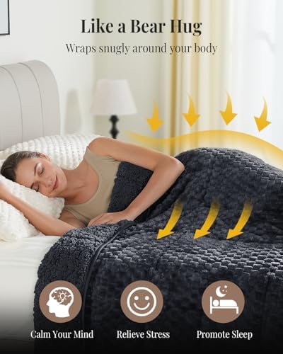 Topblan Weighted Blanket for Adults, 12lbs 48 x 72 Twin Size for Bed - Image 4