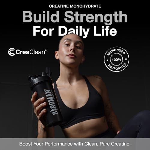 BIRDMAN Micronized Creatine Monohydrate Powder, Muscle Recovery, Caffeine Free, Creatine Pre Workout, Vegan, Post Workout, Gluten Free, Sugar Free | 80 Servings (5 Grams Each) | 0.8lb - Image 2