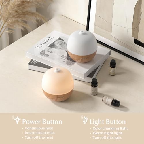 ARVIDSSON Essential Oil Diffuser, 100ml Small Aromatherapy Diffuser with Mood Light, Ultrasonic Oil Diffusers for Home, Mini Diffuser for Essential Oils, Gift for Women - Image 5