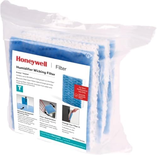 Honeywell HFT600 Replacement Wicking Filter T, Humidifier Filters Replacement, 3 Count (Pack of 12) by HoneywellPluggedIn