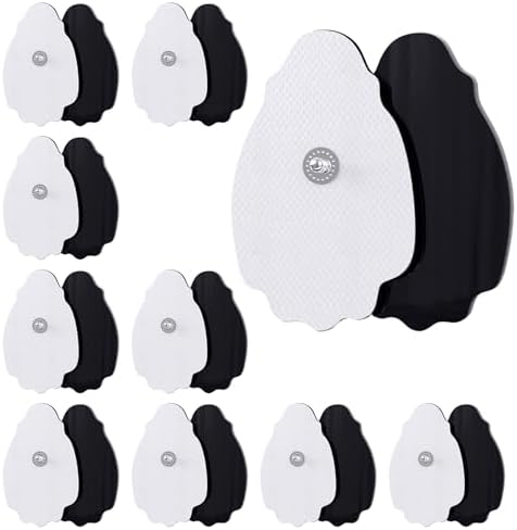 20-Pack TENS/EMS Unit Replacement Pad for More Than 30 Times Use, TEC.BEAN Latex-Free TENS Electrode Pads Set with Upgraded Self-Stick Performance, Compatible with MEDVICE,Belifu EMS Machine by TECBEAN