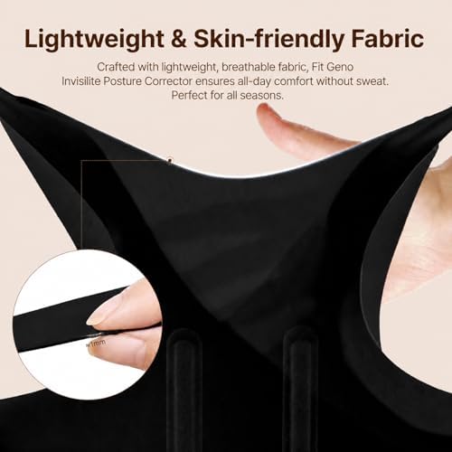 Fit Geno Invisilite Posture Corrector for Women Adjustable Upper Back Brace - Image 5