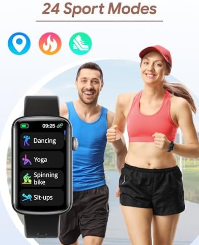 Fitness Tracker, Fitness Watches for Women Men with Heart Rate Monitor Blood Oxygen Sleep Tracker Pedometer, 1.47" Smart Watch Step Calorie Counter for Android iOS IP68 Waterproof - Image 2