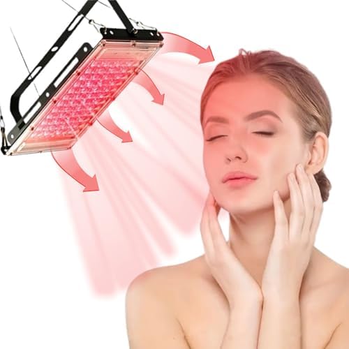 100W Red Light Therapy for Body, Face, Elite Grade LED Red Infrared Light Panel with Near-Infrared Light 660nm with 144 Beads, High Power Red Light Therapy Device at Home Ideal for Gifts (IP66) by SHKIBY