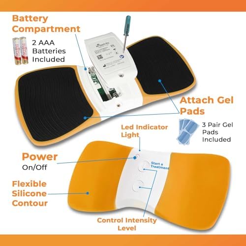 WiTouch Pro TENS Unit for Back Pain Relief & Recovery, Wireless, Wearable Muscle Stimulator, Made in USA, Gel Pads Included - Image 5