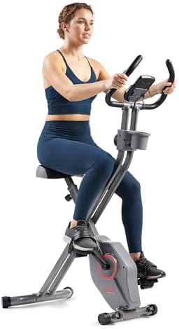 Sunny Health & Fitness Smart Foldable Magnetic X-Bike, Low-Impact Workouts by SunnyHealthFitness