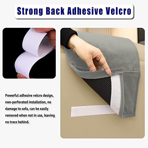Non-Slip Head Pillow for Recliners - Neck Support Cushion with Velvet Cover for Pain Relief at Home, Office and Travel (Light Gray) - Image 4