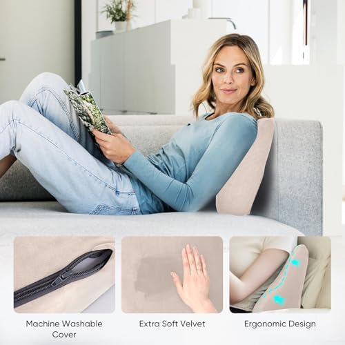 Lumbar Support Pillow for Recliner and Couch, Ergonomic Back Support Pillow - Image 6