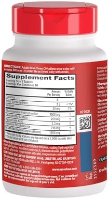 Move Free Advanced Plus MSM Coated Tablets, Joint Health Supplement with Glucosamine and Chondroitin, 120 Count, Pack of 2 - Image 5