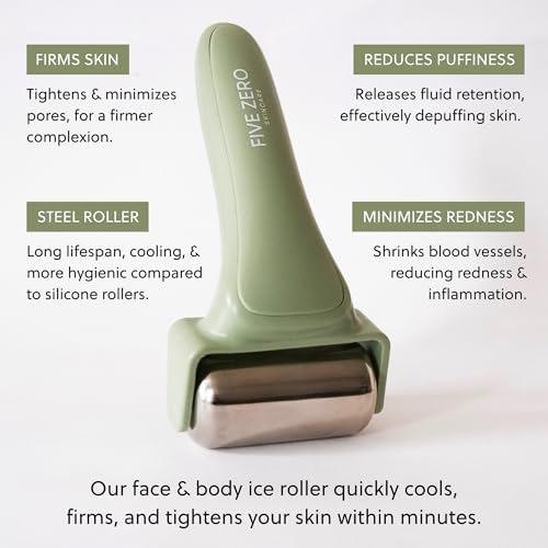 Ice Roller for Face & Body | Target Puffiness, Redness & Firm Skin | Stainless Steel Roller for Long-Lasting Cooling - Image 3