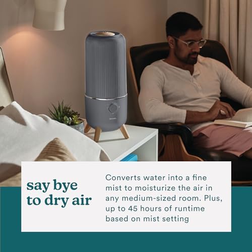 Homedics Ultrasonic Humidifier, Bedrooms and Home Offices, 0.97-Gallon Tank - Image 4