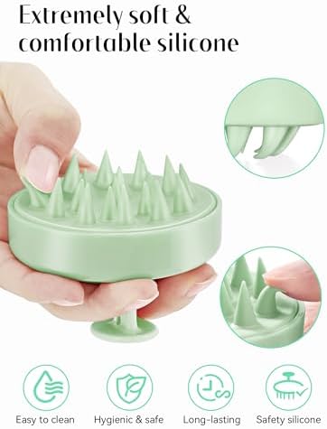 HEETA Scalp Massager Hair Growth Scrubber for Dandruff Removal Hair Care - Image 3