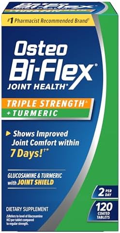 Osteo Bi-Flex Glucosamine Triple Strength Plus Turmeric Supplement, 120 Ct by OsteoBi-Flex