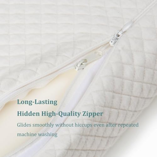 EPABO Contour Memory Foam Pillow Orthopedic Sleeping Pillows, Ergonomic Cervical Pillow for Neck Pain - for Side Sleepers, Back and Stomach Sleepers, Free Pillowcase Included (Soft & Queen Size) - Image 3