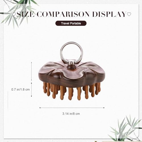 Wooden Scalp Massager for Hair Growth Support, Bamboo Scalp Massager Brush for Head Relaxation, Scalp Stimulation & Hair Oil Distribution, Natural Wooden Massager for Face and Body Care - Image 5