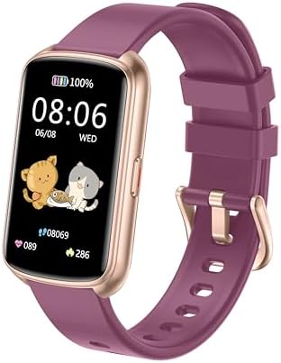 Fitness Tracker, 1.47" Smartwatch with Heart Rate&SpO2 for Android iOS,Purple by Runlio