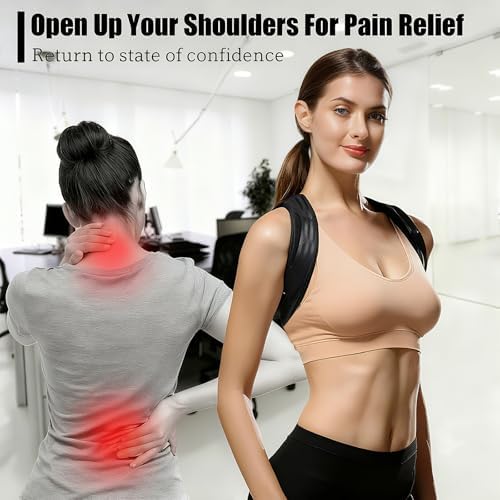 ISMA Posture Corrector for Women & Men, Adjustable Back Brace Posture Corrector, Upper Back & Shoulder Brace, Back Straightener for Better Posture, Breathable Clavicle Support for Everyday Wear - Image 5