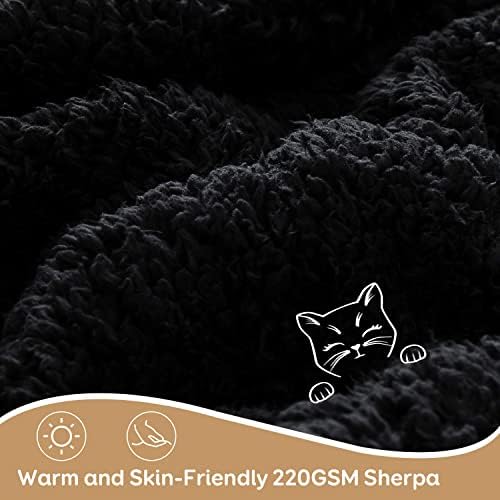 Cottonblue Black Weighted Blanket 15lbs for Adults Twin Size 48x72in Soft - Image 4