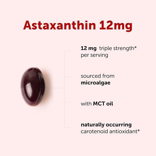Micro Ingredients Astaxanthin 12mg with MCT Oil, 90 Softgels | Premium Astaxanthin Antioxidant Supplements* | Fresh Microalgae Source | Triple Strength, Non-GMO, Gluten Free, No Soy - Image 2