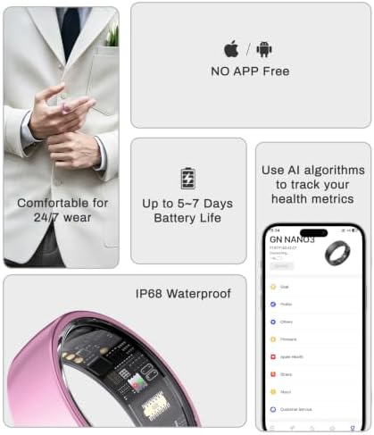 AI Smart Ring for Women Men, Health Ring with AI Health Analysis - Image 4