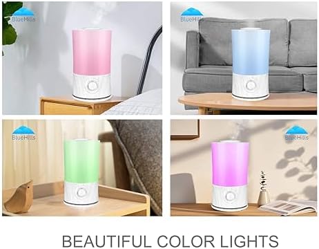 BlueHills Premium 2000 ML XL Essential Oil Diffuser Large White Wood Grain - Image 3