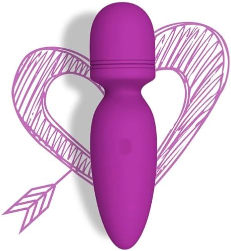 Mini Wand Massager Small Hand-held Massager,Quiet,Portable Personal Massager Silicone Massager Cordless for Neck Shoulder Back Body Massage by Apowand