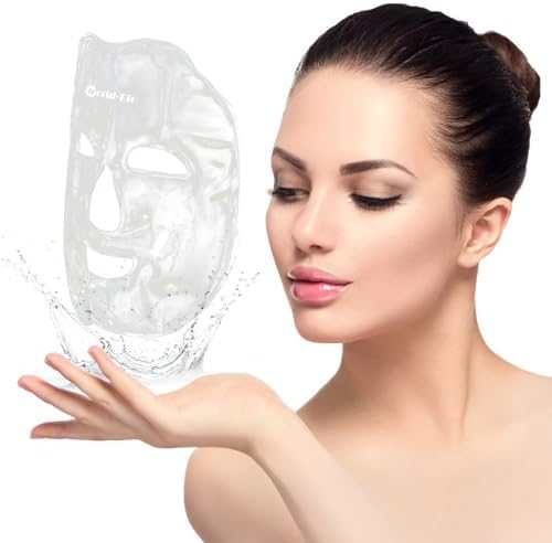 Face Ice Pack/Ice Mask for Face & TMJ Relief, Reusable Hot Cold Gel Pack for Post-Surgery Recovery, Puffy Eyes, and Swelling, Full Coverage Ice Mask (White) - Image 2