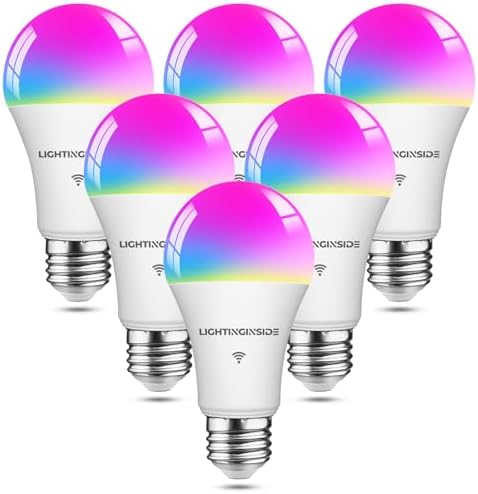 Lightinginside Smart Light Bulbs 100W Work with Alexa/Google Home, 6PCS by Lightinginside
