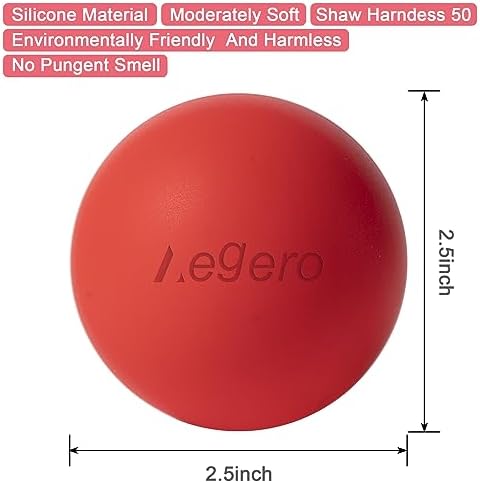 Massage Lacrosse Balls for Myofascial Release, (2Pack,Black and Pink) - Image 2