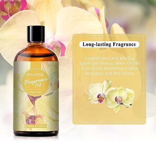 PHATOIL Black Orchid Fragrance Oil for Diffuser Aromatherapy 3.38FL.OZ - Image 6