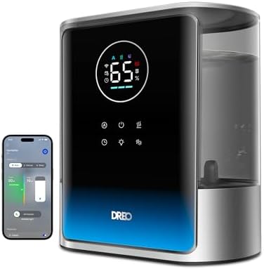 DREO 8L Smart Humidifier Large Room, 80H Runtime, Warm & Cool Mist, HM717S by Unknown
