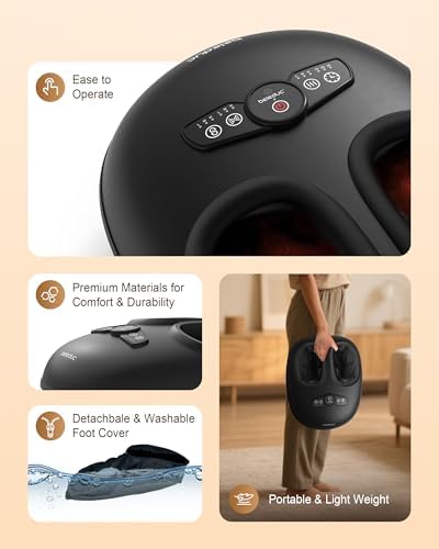 Beleduc Foot Massager with Heat & Compression, Birthday Gift for Women Men - Image 6