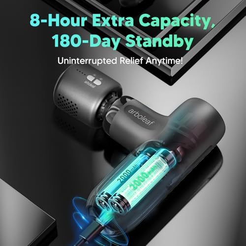 arboleaf Mini ThermaCool Massage Gun, Hot & Cold Percussion Muscle Relief - Image 5