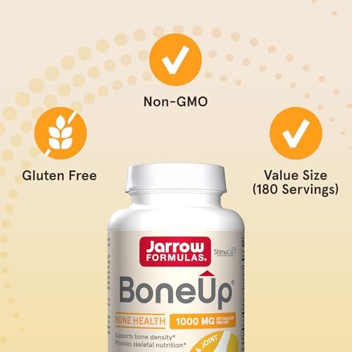 Jarrow Formulas BoneUp, 1,000mg Calcium Per Day, 240 Capsules - Image 4