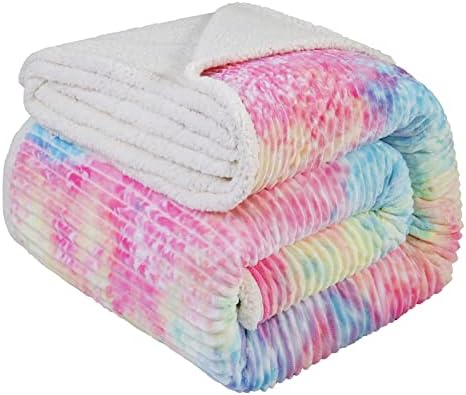LBRO2M Sherpa Fleece Bed Blanket Super Soft Plush Warm Throw Queen 90"X90" by LBRO2MBedding