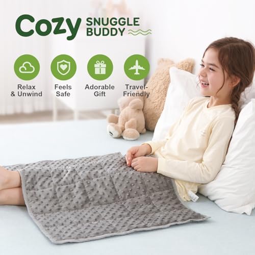 Sivio Weighted Lap Blanket, Weighted Blankets,Soft and Cozy Cooling Heavy Blanket, Calm and Nap, School and Home,2lbs 20 x 30inches, Grey (Pack of 8) - Image 2