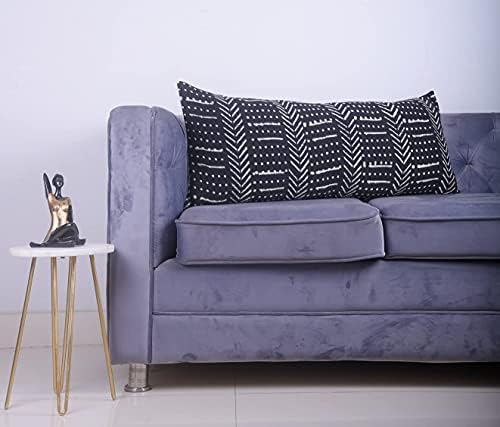 Trade Star Decorative Cushion Cover Mudcloth Pillow Case 100% Cotton Throw Pillow Cover Farmhouse Couch Bed Decor Authentic Cooling Body Pillow Cover for Sofa 14x36 Inches - Image 4