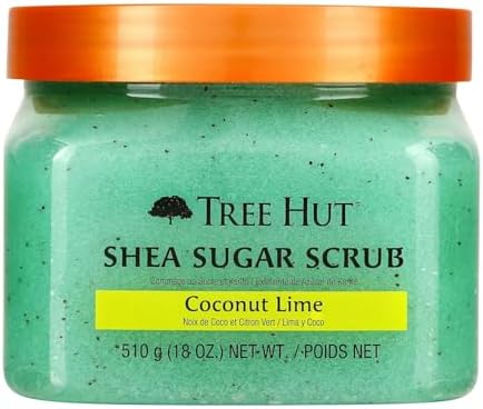Tree Hut Coconut Lime Body Scrub, Exfoliating Sugar Scrub, Vegan, 18 Oz by TreeHut