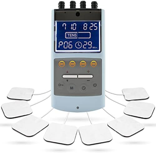iStim TENS EMS Muscle Stimulator, EV-906 for Pain Relief and Muscle Strengthening, Japanese Gelled Electrodes Included by iSTIM